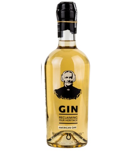 Fles Wagging Finger Deventer Aged Gin, gin, bij slijterij ’t Bockje in Bathmen