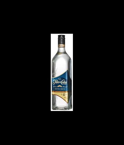 Fles Flor de Cana Extra Seco 4 Years Old White Rum Nicaragua, rum, bij slijterij t Bockje in Bathmen