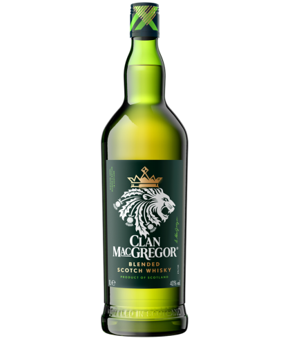 Fles Clan MacGregor, whisky, op voorraad bij slijterij t Bockje in Bathmen