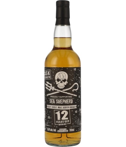 Fles Sea Shepherd Islay Single Malt Scotch Whisky 12Y, whisky, op voorraad bij slijterij ’t Bockje in Bathmen