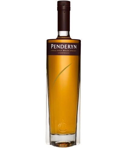 Fles Penderyn Wales Single Malt Whisky Sherry Wood, whisky, op voorraad bij slijterij t Bockje in Bathmen