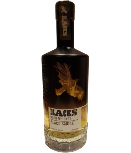 Fles Blacks Black Smoke, whisky, op voorraad bij slijterij t Bockje in Bathmen