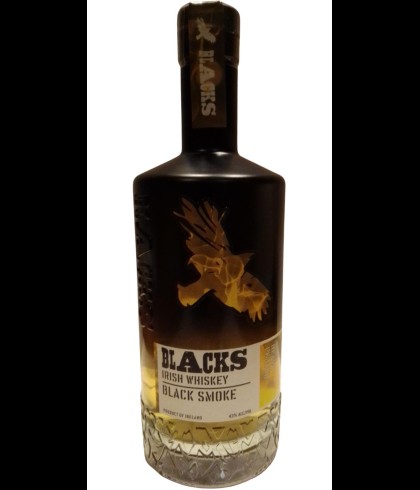 Fles Blacks Black Smoke, whisky, op voorraad bij slijterij t Bockje in Bathmen