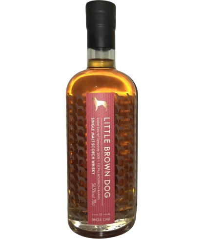 Fles Little Brown Dog Super Secret Speyside 17Y 2008, whisky, bij slijterij t Bockje in Bathmen