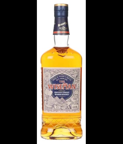 Fles The Wiseman Kentucky Straight Bourbon, whisky, op voorraad bij slijterij ’t Bockje in Bathmen