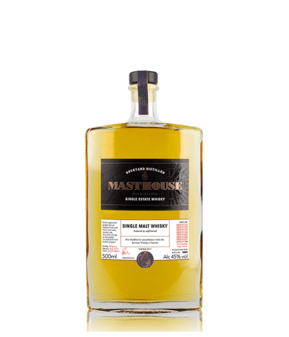 Fles Masthouse Single Malt Whisky Batch 2, whisky, op voorraad bij slijterij t Bockje in Bathmen