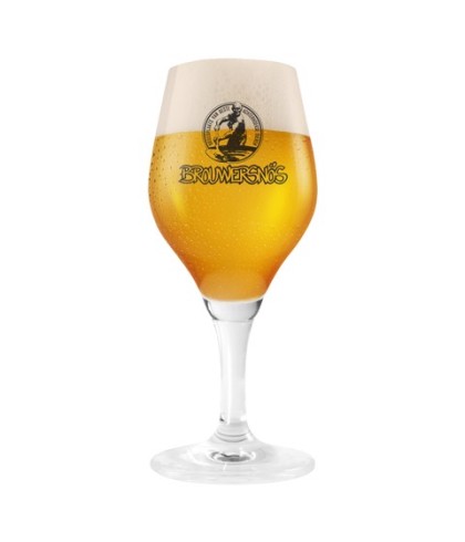 BROUWERSNOS glas op voet 25cl., glas bij t Bockje in Bathmen