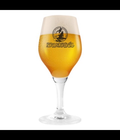 Brouwersnos bierglas op voet van 25 centiliter, op voorraad bij slijterij t Bockje in Bathmen