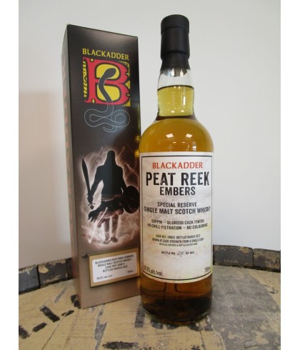 Fles Peat Reek Embers Oloroso Cask Finish, single malt whisky, op voorraad bij slijterij t Bockje in Bathmen