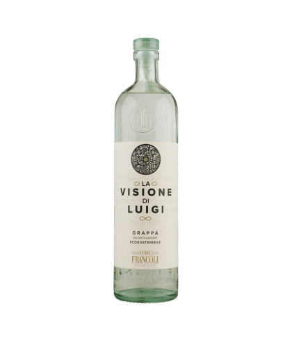 Grappa Francoli Grappa La Visione Di Luigi van Francoli, bij slijterij ’t Bockje in Bathmen