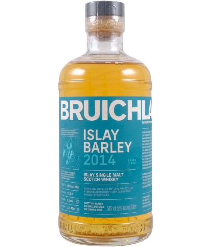 Fles Bruichladdich 2013 Islay Barley 8 Years Old, Islay single malt whisky, op voorraad bij slijterij t Bockje in Bathmen