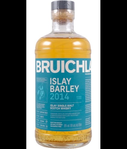 Fles Bruichladdich 2013 Islay Barley 8 Years Old, Islay single malt whisky, op voorraad bij slijterij t Bockje in Bathmen