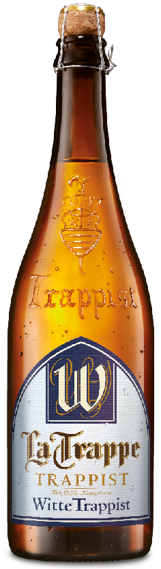 Fles La Trappe Witte Trappist, bier van La Trappe, op voorraad bij slijterij t Bockje in Bathmen
