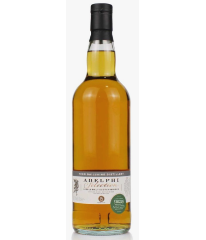 Fles Adelphi Dailuaine 15 Years Old, single malt whisky, op voorraad bij slijterij t Bockje in Bathmen