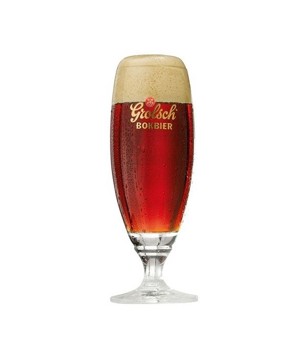 Grolsch Bokbier glas oud bij t Bockje in Bathmen