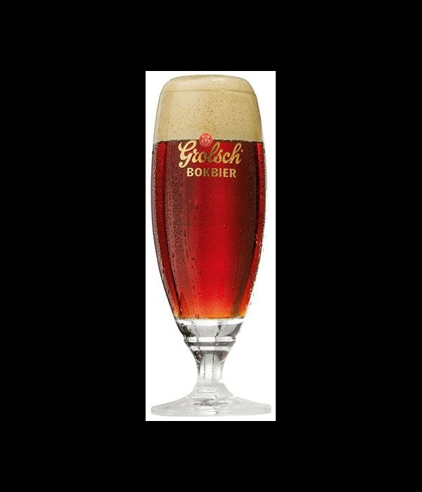 Grolsch Bokbier glas oud bij t Bockje in Bathmen