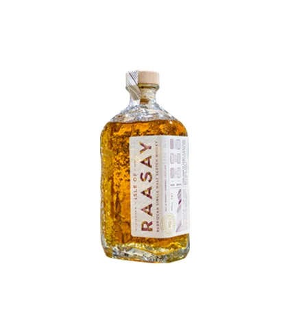Fles Isle of Raasay Single Malt R-01, Schotse single malt van het eiland Raasay, op voorraad bij slijterij t Bockje in Bathmen