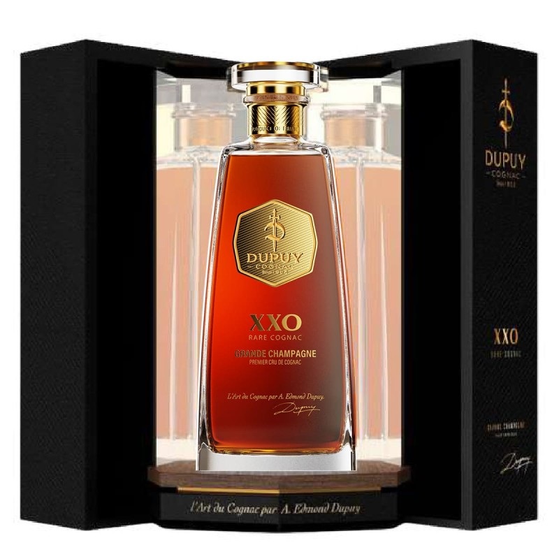 Cognac Dupuy Cognac XXO van Dupuy, op voorraad bij slijterij ’t Bockje in Bathmen
