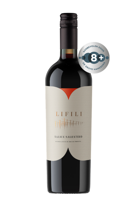 Fles Lifili Salice Salentino DOP, wijn, op voorraad bij slijterij ’t Bockje in Bathmen