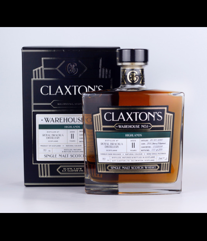 Fles Claxtons Royal Brackla 11 Years Old, Schotse Highland single malt, op voorraad bij slijterij t Bockje in Bathmen