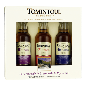 Tomintoul triple pack 3x5 cl. 10Y/16Y/21Y