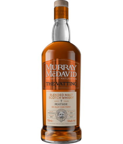 Fles Schotse whisky van bottelaar Murray McDavid, op voorraad bij slijterij t Bockje in Bathmen