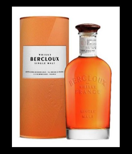 Fles Bercloux Single Malt Whisky, whisky, op voorraad bij slijterij t Bockje in Bathmen