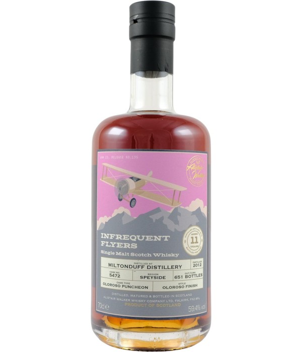 Miltonduff Distillery 11 Years Old 2012 Infrequent Flyers bij t Bockje in Bathmen