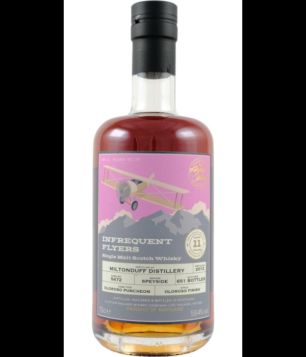 Miltonduff Distillery 11 Years Old 2012 Infrequent Flyers bij t Bockje in Bathmen