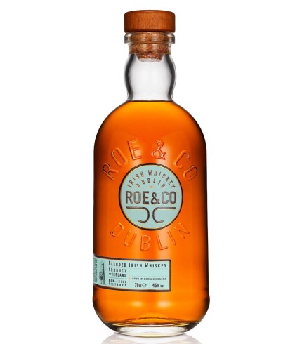 Fles Roe & Co Blended Irish Whiskey, whisky, op voorraad bij slijterij t Bockje in Bathmen
