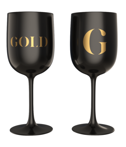 Gold Dry Glas Op Voet, glas bij t Bockje in Bathmen