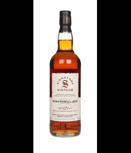 Fles Signatory Strathmill 2012, Schotse Speyside single malt, op voorraad bij slijterij t Bockje in Bathmen