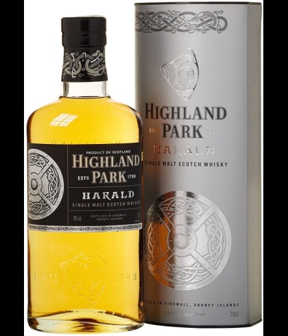 Fles Highland Park Harald, single malt whisky, op voorraad bij slijterij t Bockje in Bathmen