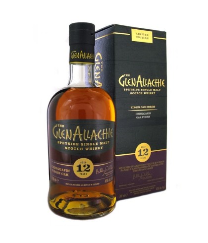 Fles GlenAllachie 12Y Chinquapin Oak Finish, single malt whisky, op voorraad bij slijterij t Bockje in Bathmen