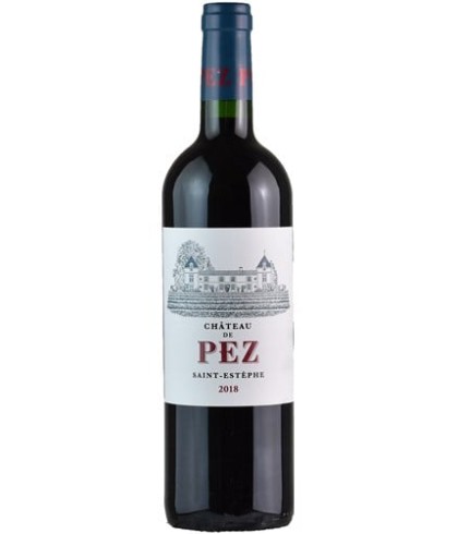 Fles Château de Pez Saint-Estèphe, wijn op voorraad bij slijterij t Bockje in Bathmen