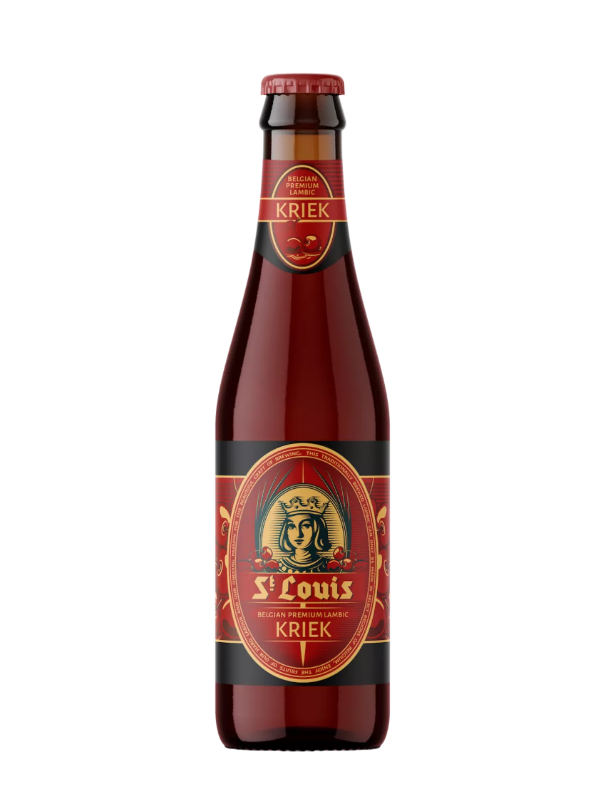 Fles St. Louis Premium Kriek, bier van St. Louis, op voorraad bij slijterij t Bockje in Bathmen