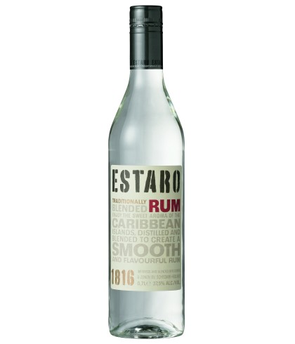 Fles Estaro Rum Wit, rum, op voorraad bij slijterij t Bockje in Bathmen