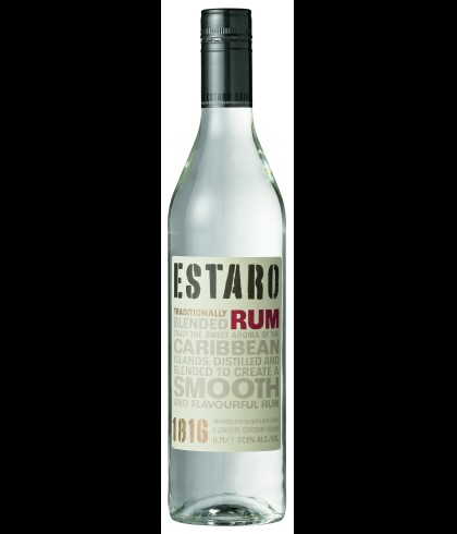 Fles Estaro Rum Wit, rum, op voorraad bij slijterij t Bockje in Bathmen