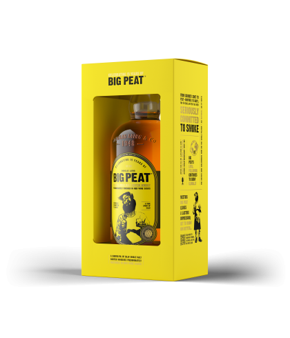 Fles Big Peat 15th Anniversary Red Wine Cask, single malt whisky, op voorraad bij slijterij t Bockje in Bathmen