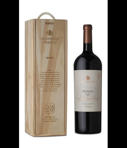Fles Salentein Primus Malbec magnus, wijn op voorraad bij slijterij t Bockje in Bathmen