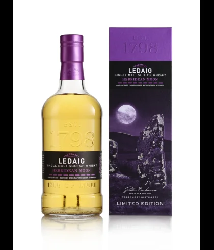 Fles Ledaig Hebridean Moon 10YO Cask Strength, whisky, bij slijterij t Bockje in Bathmen