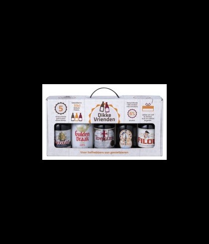 Geschenk Dikke Vrienden Geschenkverpakking van Dikke Vrienden, bij slijterij ’t Bockje in Bathmen