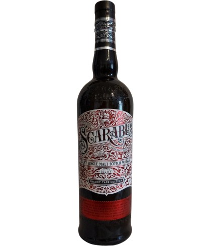 Fles Scarabus Islay Single Malt Sherry Cask Edition, Islay single malt whisky, op voorraad bij slijterij ’t Bockje in Bathmen