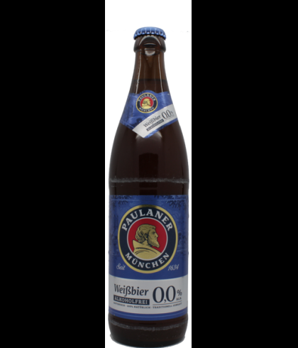 Paulaner Hefe Weizen Alcoholvrij 0,0, bier op voorraad bij slijterij t Bockje in Bathmen