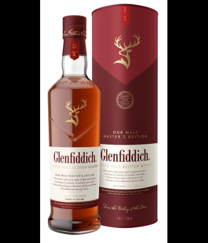 Fles Glenfiddich Malt Master&rsquo;s Edition, single malt whisky, op voorraad bij slijterij t Bockje in Bathmen