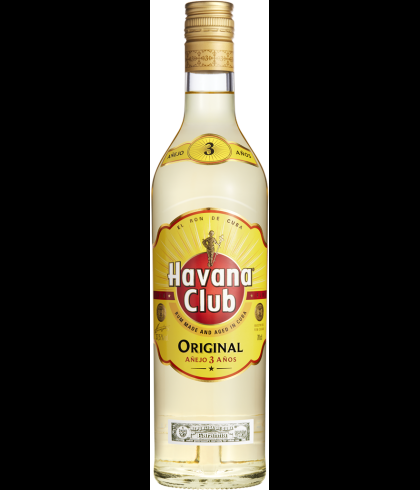 Fles Havana Club Añejo 3 años, rum, bij slijterij t Bockje in Bathmen