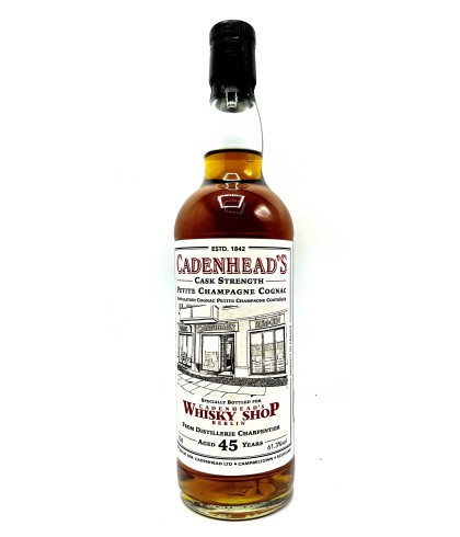 Cognac Cadenhead's Petite Chamapgne Cognac 45 Years Old, bij slijterij ’t Bockje in Bathmen