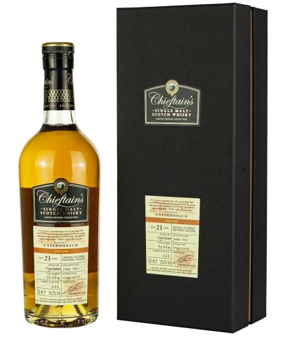 Fles Chieftains Caperdonich 23 Years Old 1995, whisky, op voorraad bij slijterij ’t Bockje in Bathmen