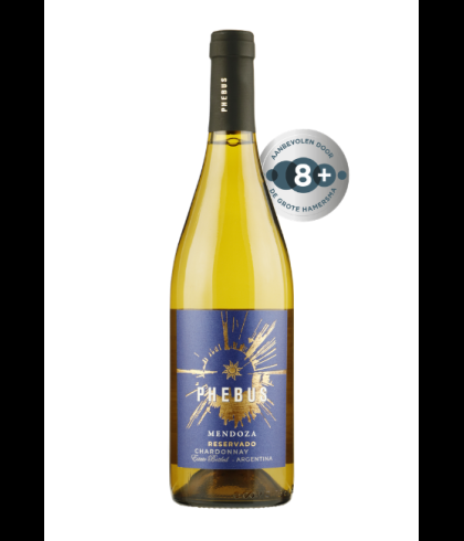 Fles Phebus Reservado Chardonnay Mendoza, wijn, op voorraad bij slijterij t Bockje in Bathmen