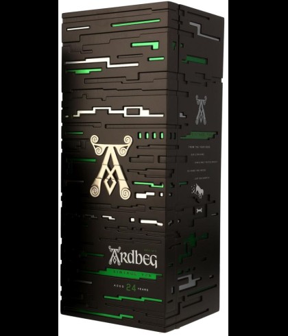 Fles Ardbeg 24 Years old Vintage 2000  Y2K Islay single malt whisky, single malt whisky, op voorraad bij slijterij t Bockje in Bathmen